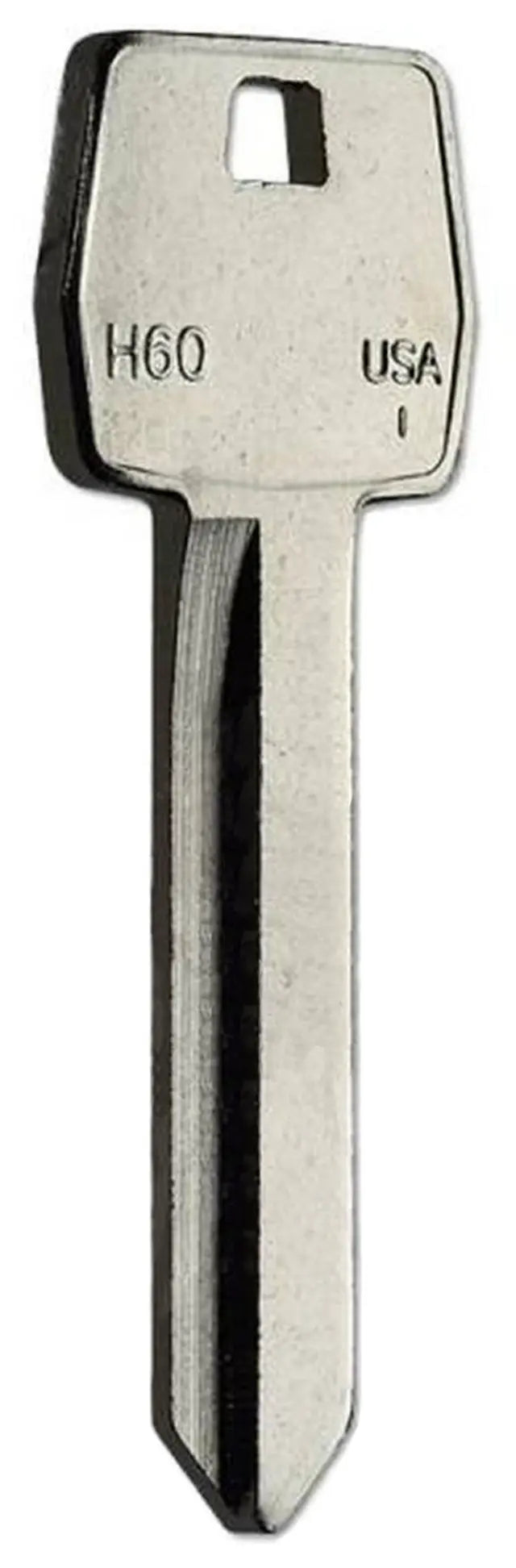 Kaba Ilco 1190LN Ford/Lincoln Key Blank – H60, Nickel-Plated Brass, 10-Cut