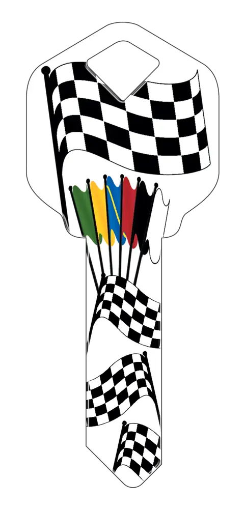 SC1-HK16 Happy Keys Schlage Racing Flags