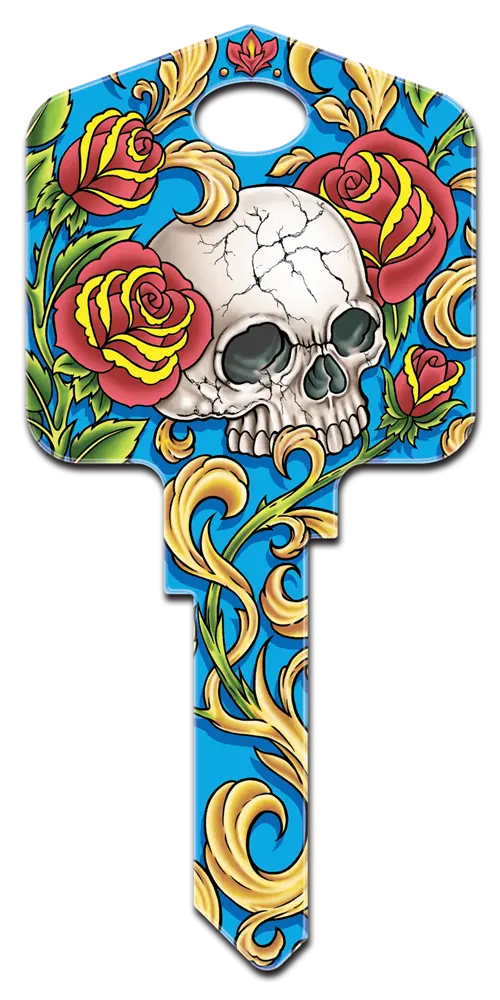 SC1-AI1 Achilles Ink Schlage Skull & Roses
