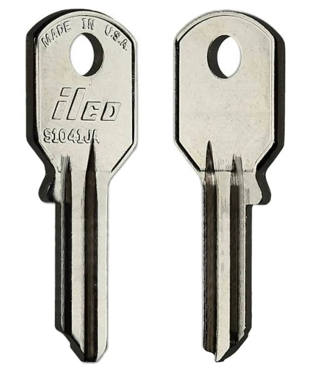 Kaba Ilco S1041JA Key Blank – Chicago KP9 Keyway, Nickel-Plated Brass