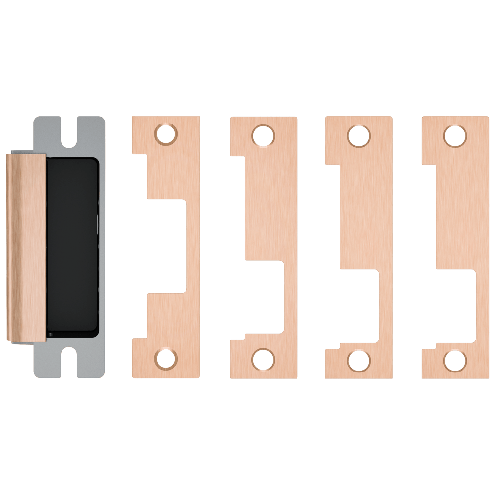 HES 1600-CLB-612 Grade 1 Electric Strike, For Cylindrical or Mortise Latchbolt and Deadbolt Locks, Auto-Sensing 12/24 VDC, Field Selectable Fail Safe/Fail Secure, Includes 1J, 1K, 1KD, 1KM Options, Satin Bronze
