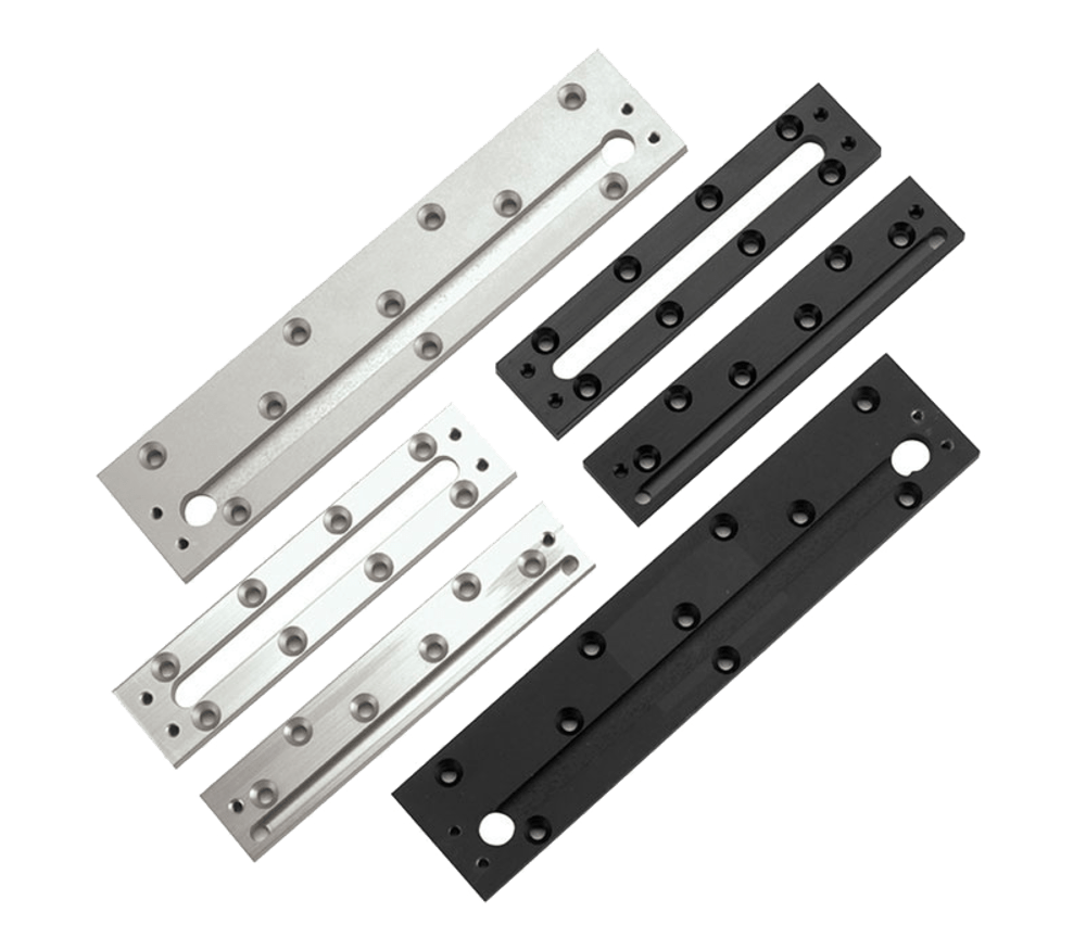 Securitron CWB-62CL Concrete/Wood Bracket, M62, Satin Aluminum Clear Anodized