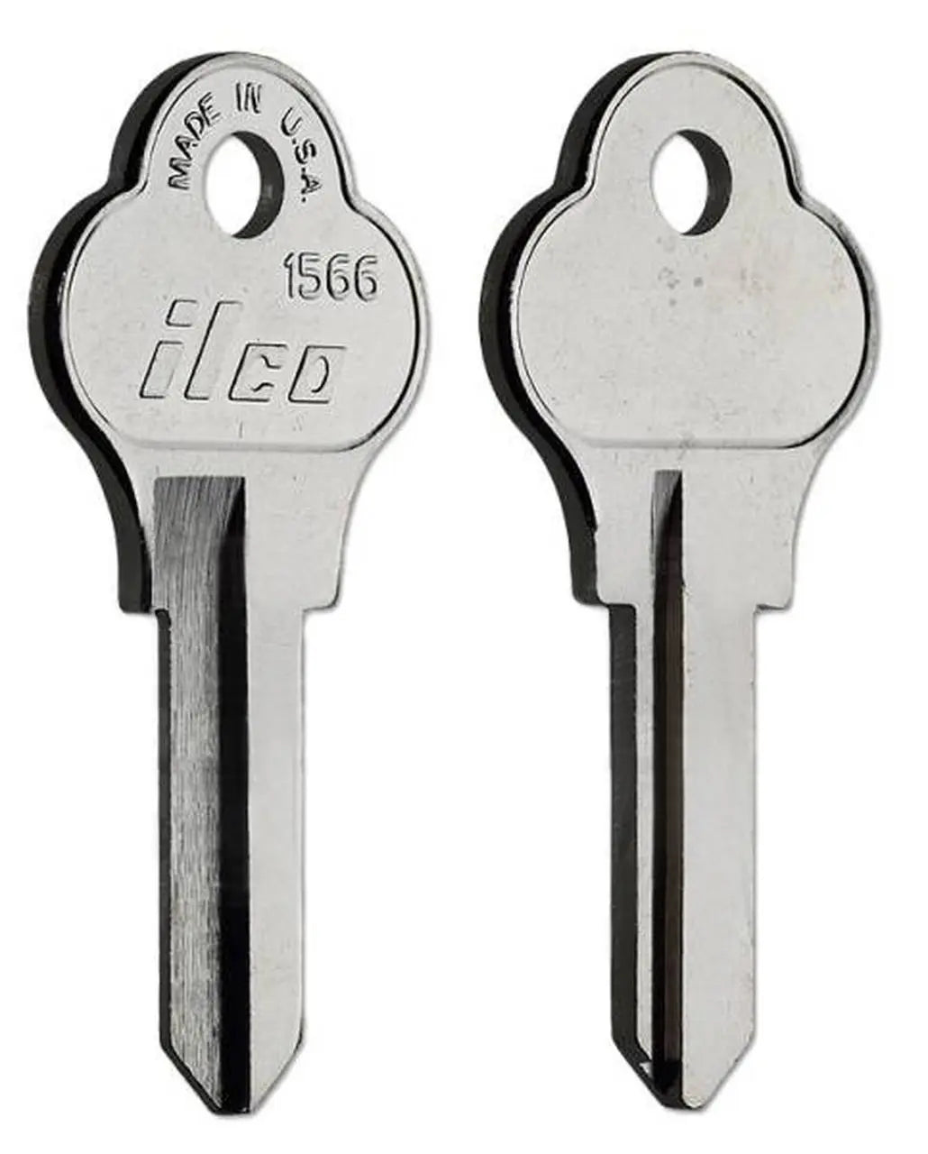 Kaba Ilco 1566 Key Blank – Pado/Emco Storm Door, Import Keyway, Nickel-Plated Brass