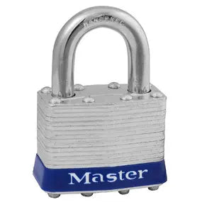 Master Lock 1UP Universal Pin Laminated Steel Padlock 1-3/4" Body, 15/16" Tall 5/16 Diameter Shackle