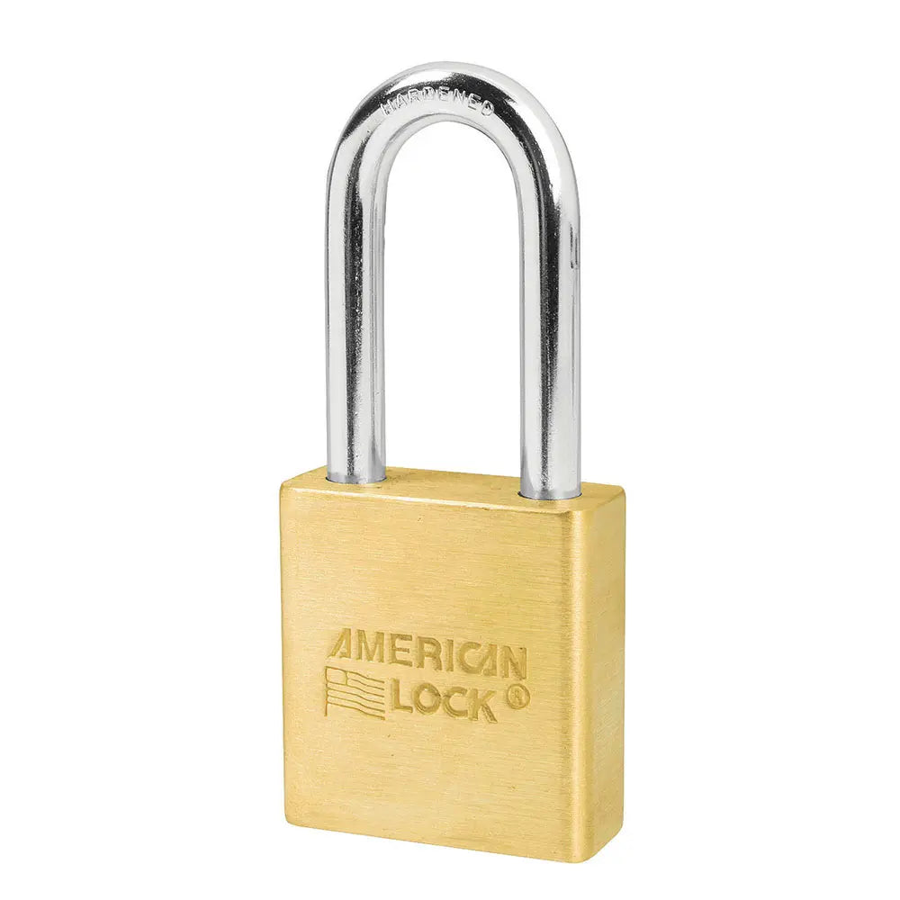 American Lock A5561 Solid Brass Padlock 1-3/4" Body, 2" Tall 5/16" Diameter Shackle, Keyed Different