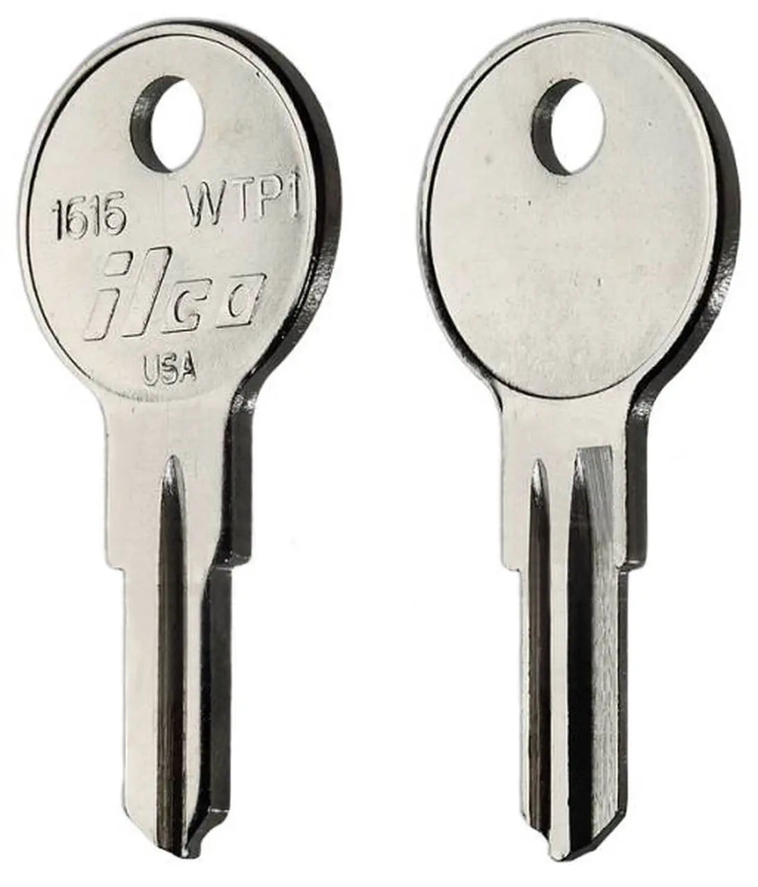 Kaba Ilco 1616 Wright Storm Door Key Blank – Nickel-Plated Brass, Pin Tumbler (WTP1)