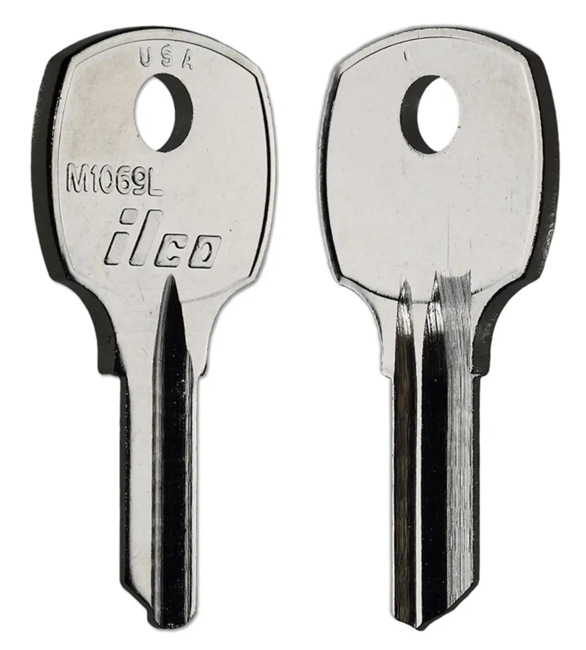 Kaba Ilco M1069L National Cabinet & Utility Key Blank – Nickel-Plated Brass