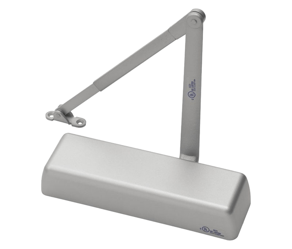Norton 410XTPN 689 Door Closer, Tri-Packed (Regular, Parallel, Top Jamb Mounting), Non-Hold Open, Adjustable Size 1-6, Aluminum