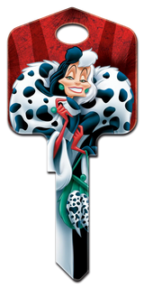 KW-D98 Disney Keys Kwikset CRUELLA DE VIL