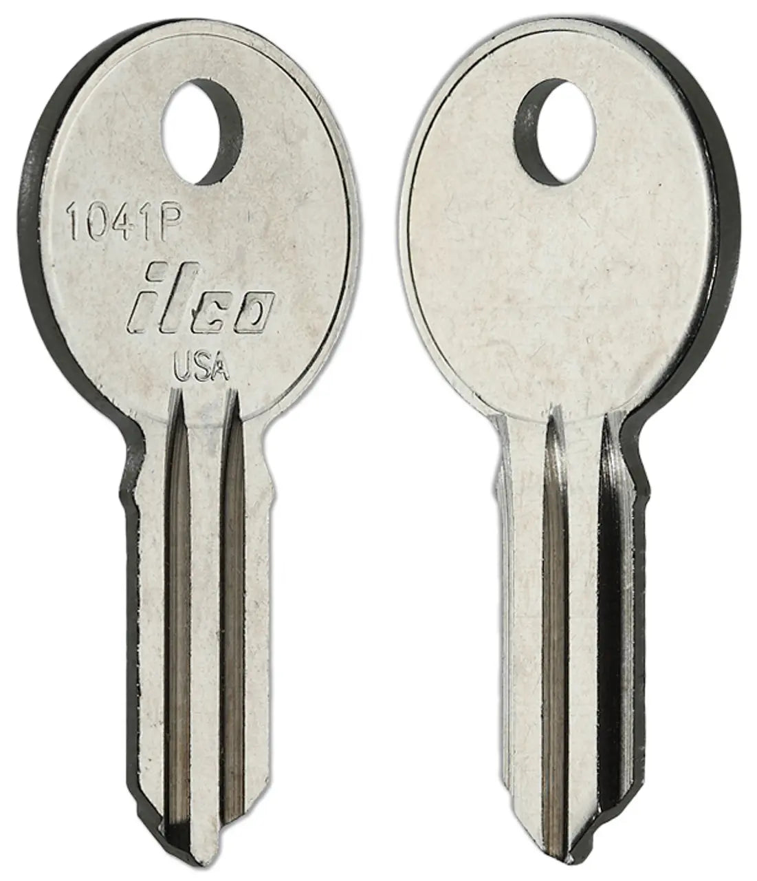 Kaba Ilco 1041P Key Blank – Illinois Keyway, Nickel-Plated Brass, Box of 50