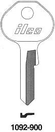 Kaba Ilco 1092-900 Master Padlock Key Blank – M19, Nickel-Plated Brass