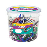 Lucky Line 46027 Small C-Clip with Split Key Ring Clip Assorted 75 Per Jar