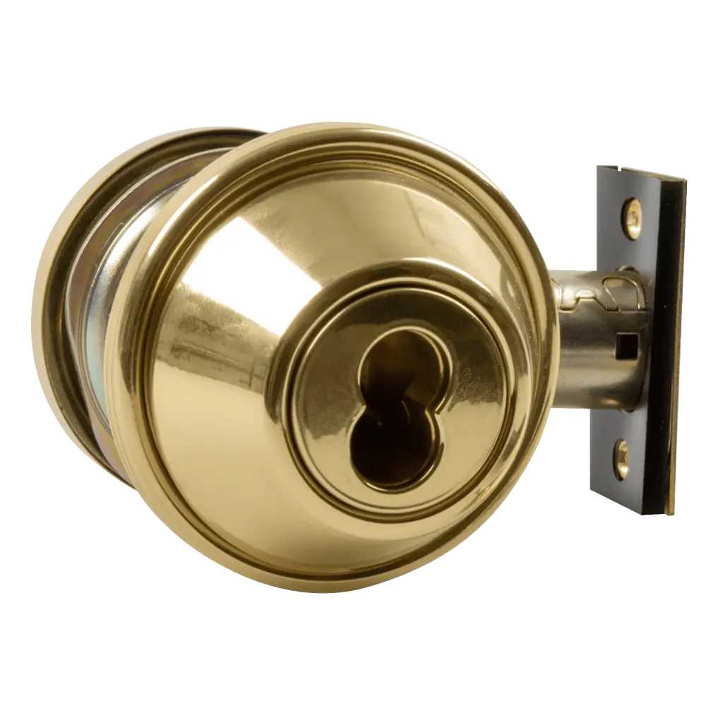 Arrow Lock DBX61-605-IC Single Cylinder Deadbolt, Polished Brass, Adjustable Backset, SFIC