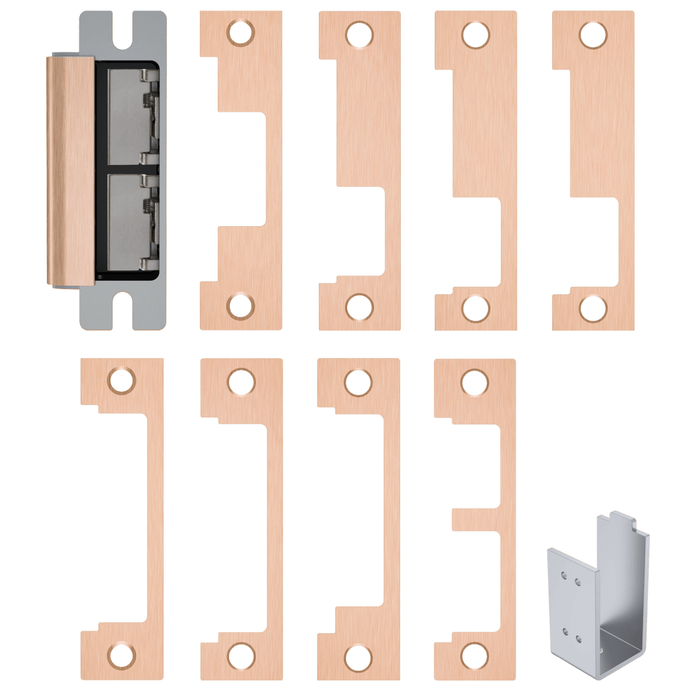 HES 1600-CS-612-DLMS Grade 1 Electric Strike, For Cylindrical or Mortise Latchbolt and Deadbolt Locks, Auto-Sensing 12/24 VDC, Field Selectable Fail Safe/Fail Secure, Includes 1J, 1K, 1KD, 1KM, 1N, 1ND, 1NM, 1NTD Options, Dual Lock Monitor, Strike Monitor