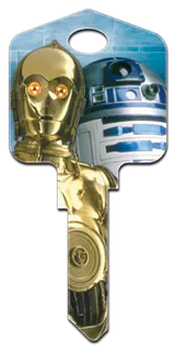 KW-SW6 STAR WARS Kwikset C-3PO AND R2-D2