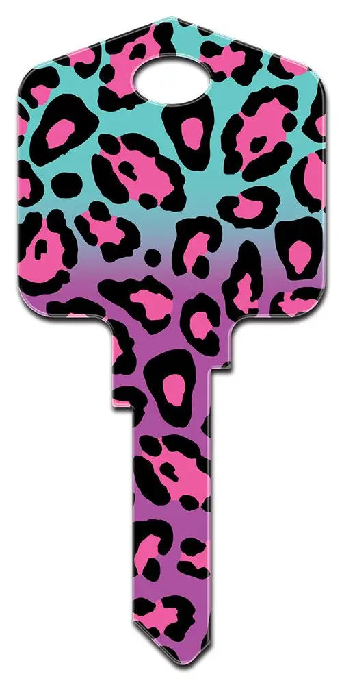 SC1-KL5   KOOL KEYS COLLECTION Schlage  FASHION LEOPARD