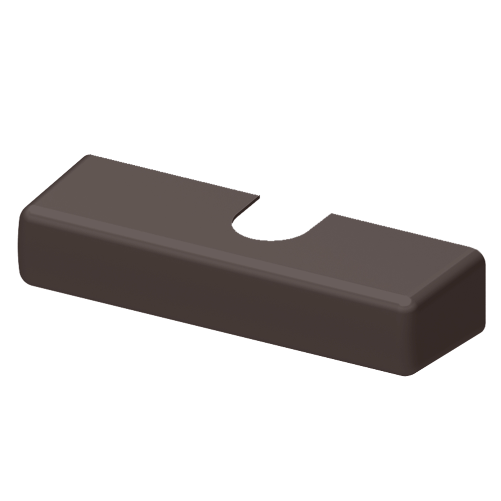 LCN 1260-72 695 1260 Series Standard Slim Line Plastic Cover, Dark Bronze Finish