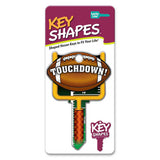 Lucky Line B121K  Football KeyShapes Blank,  Kwikset  KW1/KW10