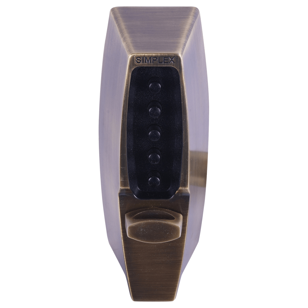 DormaKaba 7102-05-41 Combination Deadbolt, 2-3/4" Backset, Antique Brass