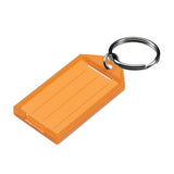 Lucky Line 6050050 Key Tag with Flap & Split Ring Orange 100 Per Box