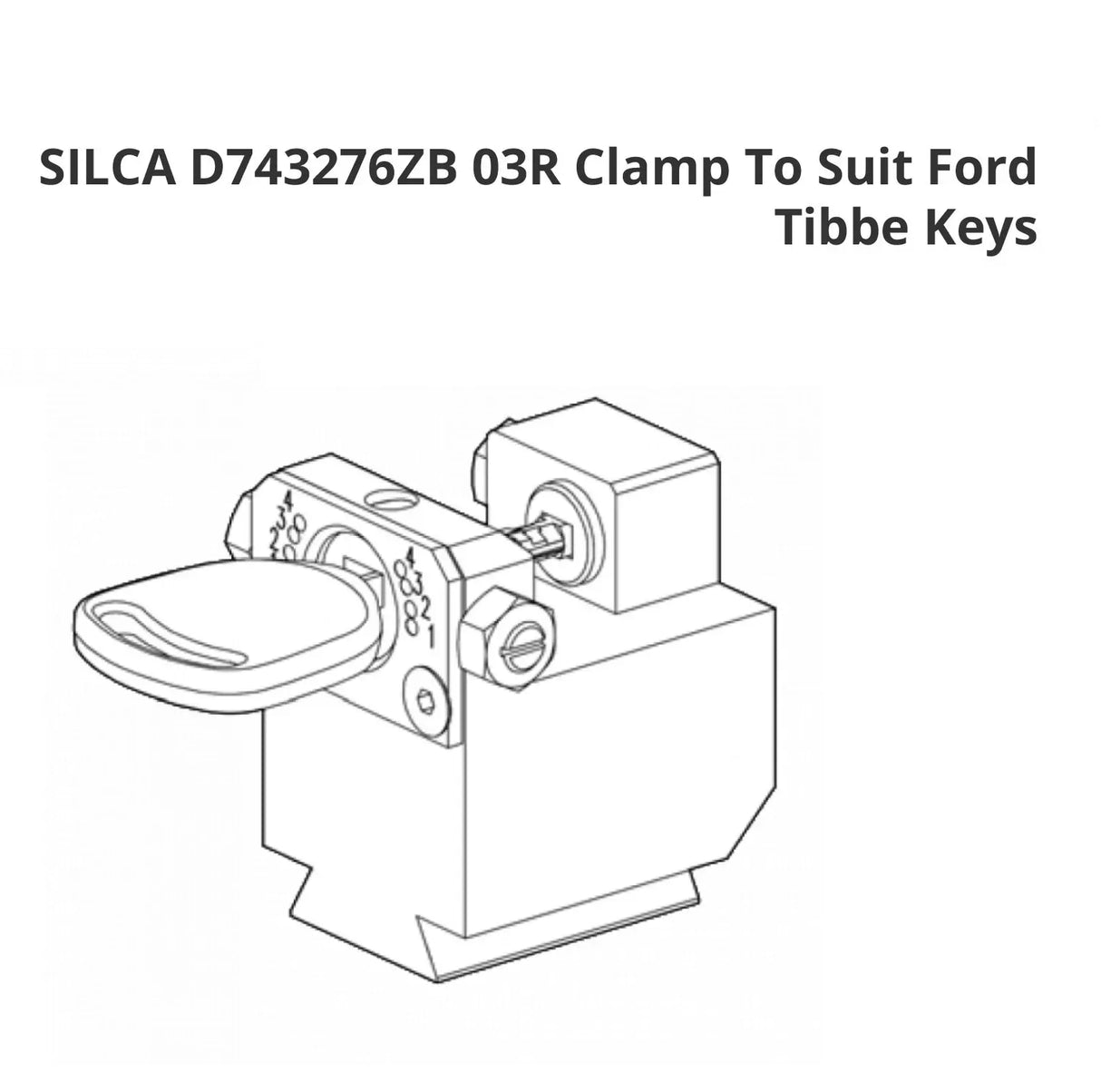 Kaba Ilco D743276ZB 03R Clamp For Ford Tibbe Keys Futura & Futura Pro