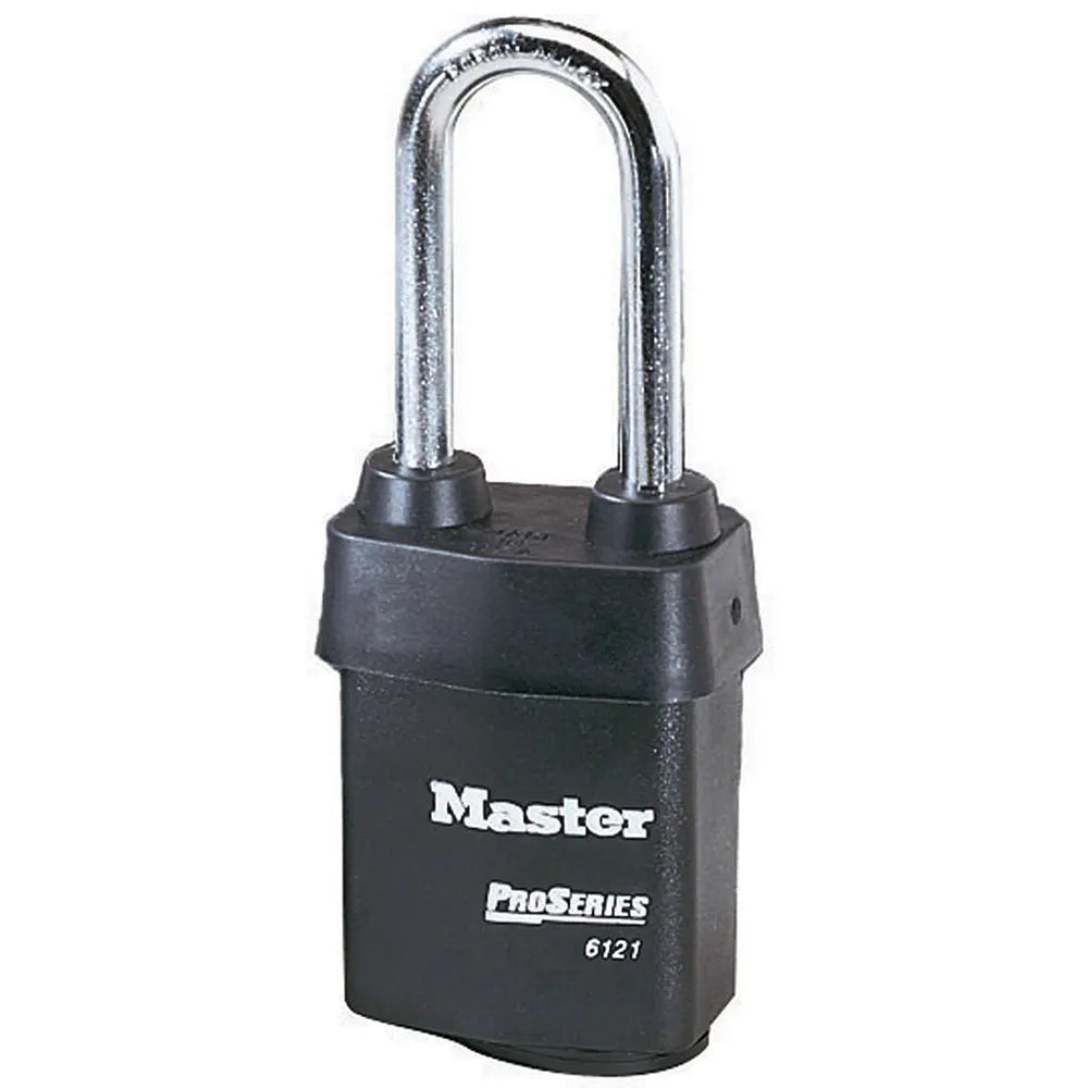 Master Lock 6121KALJ 14G934 ProSeries Padlock 2-1/8" Body, 2-1/2" Tall 5/16 Diameter Shackle, Weather Tough Cover, Keyed Alike