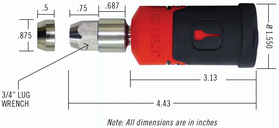 BOLT 7032301  Jeep JL Spare Tire Lock