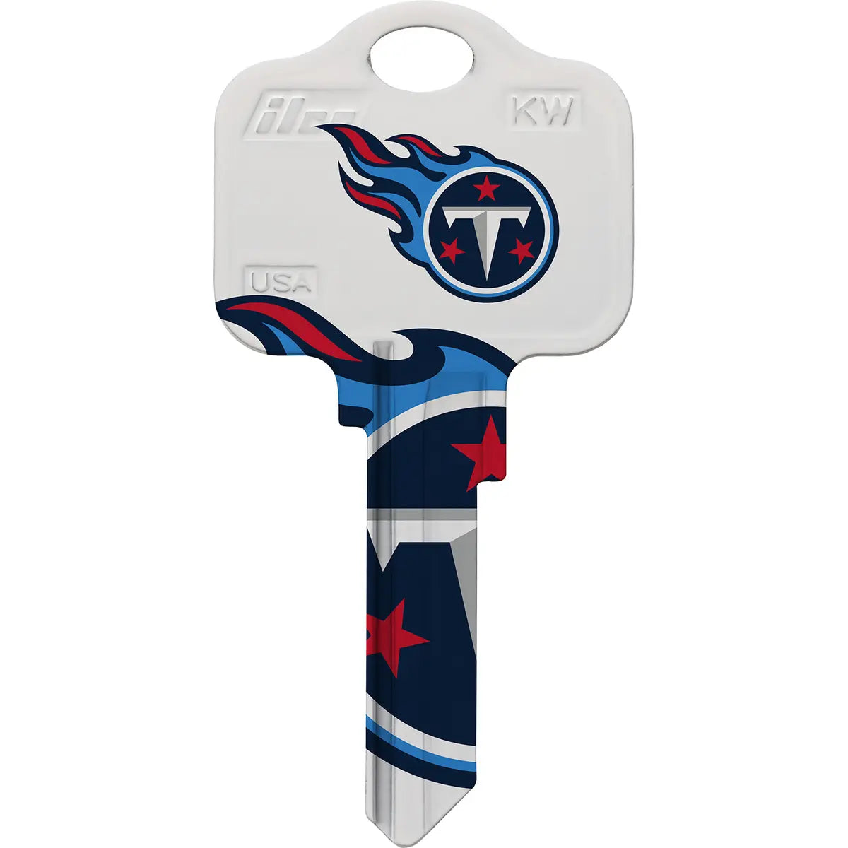 Kaba Ilco KW1-NFL-TITANS Tennessee Titans Football House Key Blank KW Keyway
