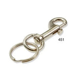 Lucky Line 45112 Nickel Plated Zinc Bolt Snap with Ring 12 Per Card