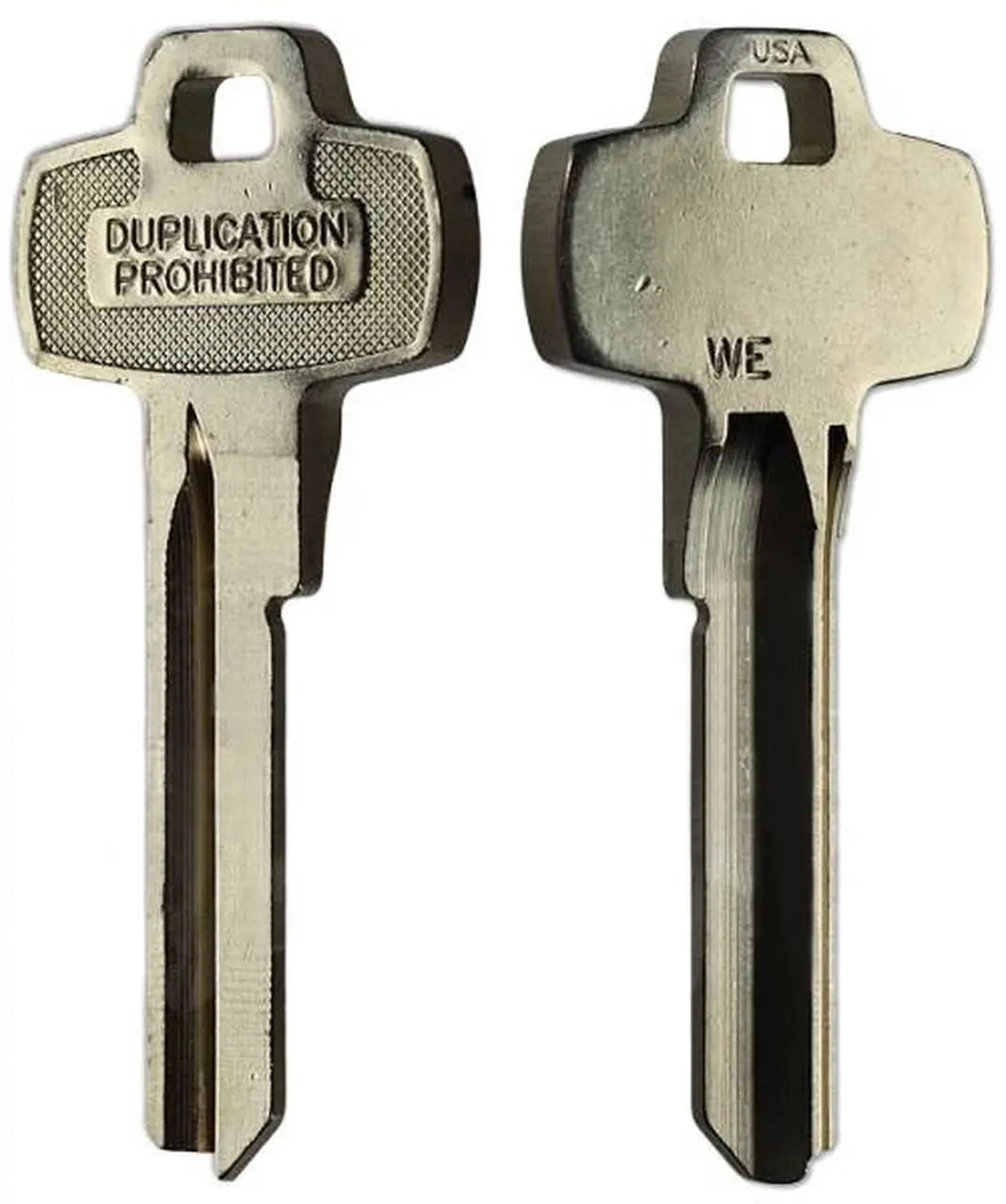 Kaba Ilco 1A1WE1 Look-Alike Best WE Key Blank, Nickel Silver