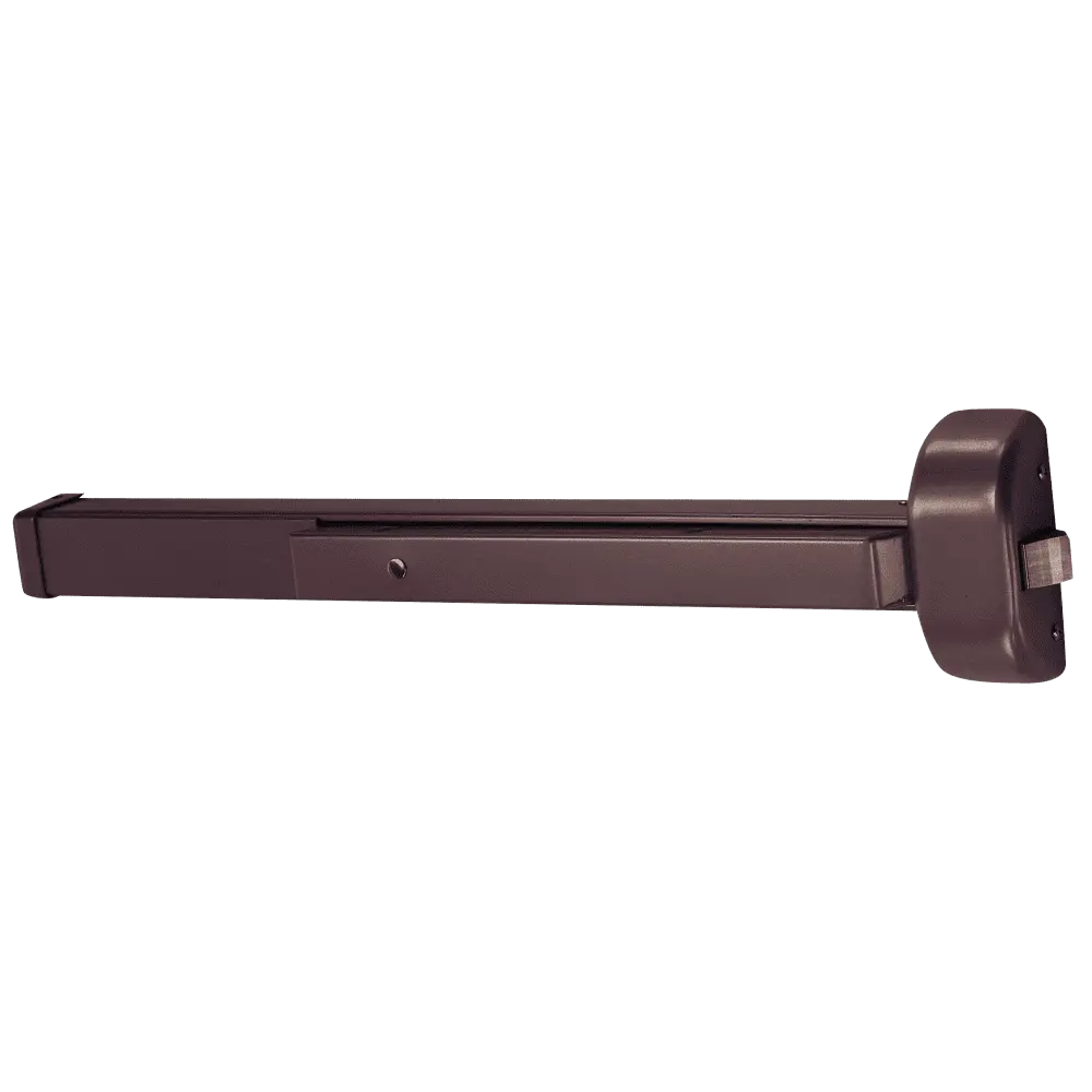 Arrow Lock S1250-BRZ Grade 1 Rim Exit Device, 32-1/4" to 36" Wide Door, Hex Key Dogging, Dark Bronze Painted Finish