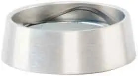 GMS COL6-26D Hardened Tapered Collar With Spring Washer and Spacer for Mortise Cylinders, Satin Chrome