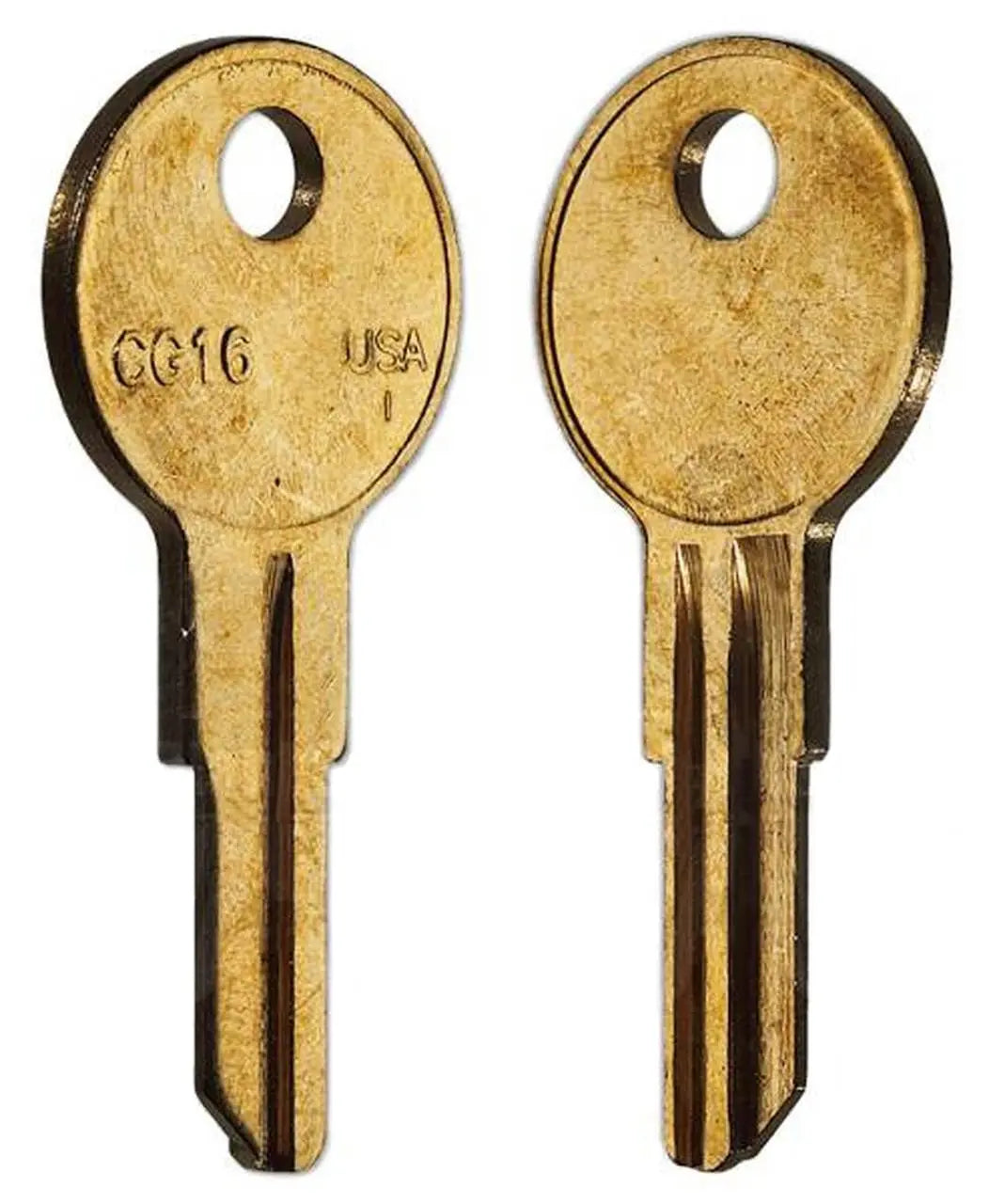 Taylor CG16-BR Chicago Key Blank, Brass - 50 per box (1041T)