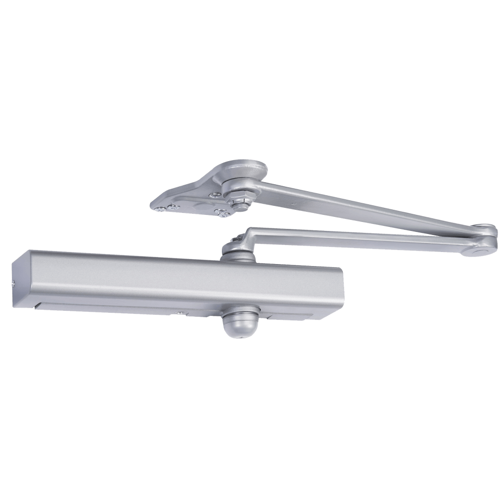 Norton PR8301H LH 689 Grade 1 Surface Closer, Hydraulic Parallel Arm Push Side Mounting, Parallel Arm Rigid, Friction Hold Open, Adjustable Backcheck, Plastic Cover, Size 1 to 6, Aluminum Painted Finish, Left Hand
