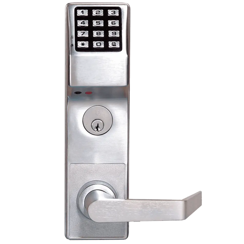 Alarm Lock ETDLS1G/26DV99 Trilogy Exit Trim for Von Duprin 99 Exit Device, 2000 Users, Satin Chrome