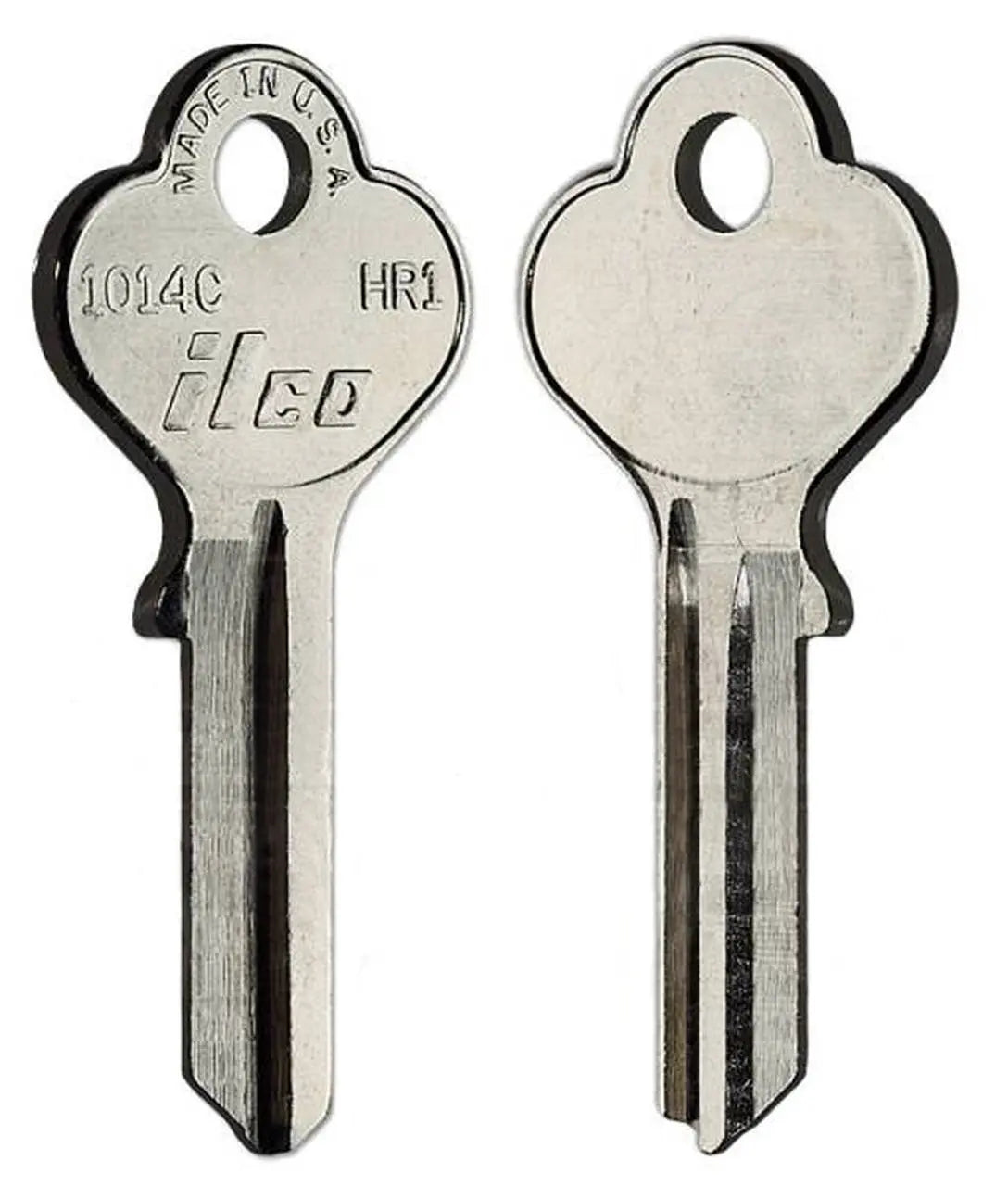 Kaba Ilco 1014C Key Blank – Harloc HR1 Keyway, 5-Pin, Nickel-Plated Brass