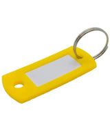 Lucky Line 16980 Key Tag with Ring Yellow 50 Per Pack