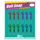 Lucky Line 45512 Color Bolt Snap 12 Per Card