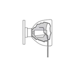 HPC TR-22 Tulip-Shaped Knob Tension Wrench Tool, Medium