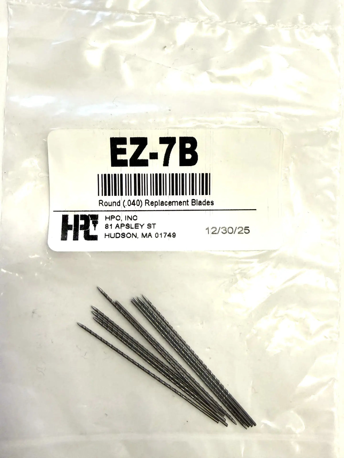 HPC EZ-7B Round .040 Replacement Blades, Pack of 10