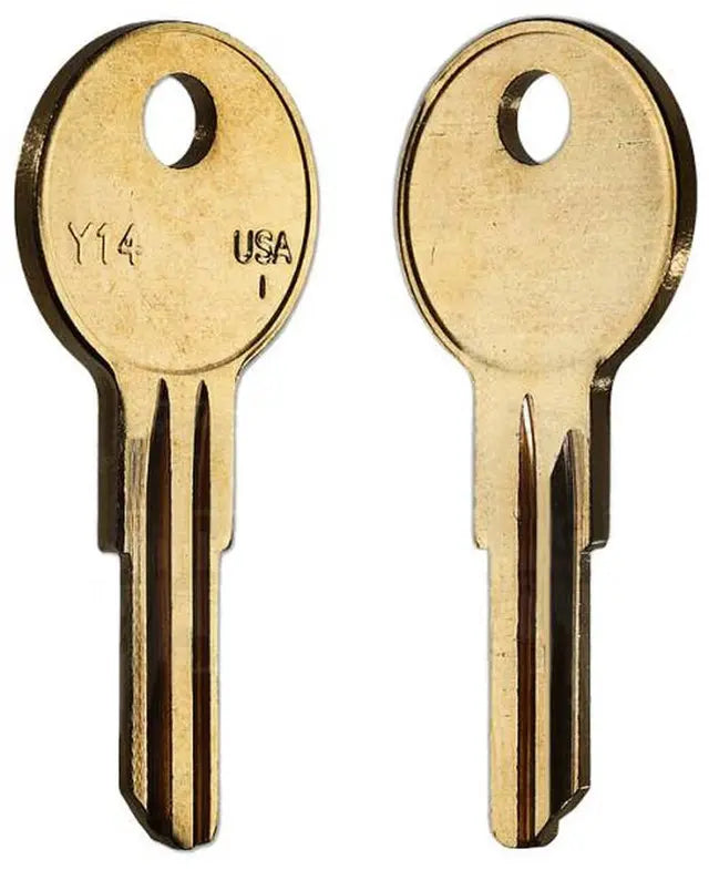 Taylor Y14-BR Yale Key Blank, Brass 50 per box (01122AR)