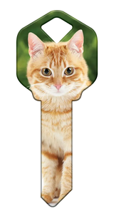 SC1-HK66 Happy Keys Schlage Orange Tabby
