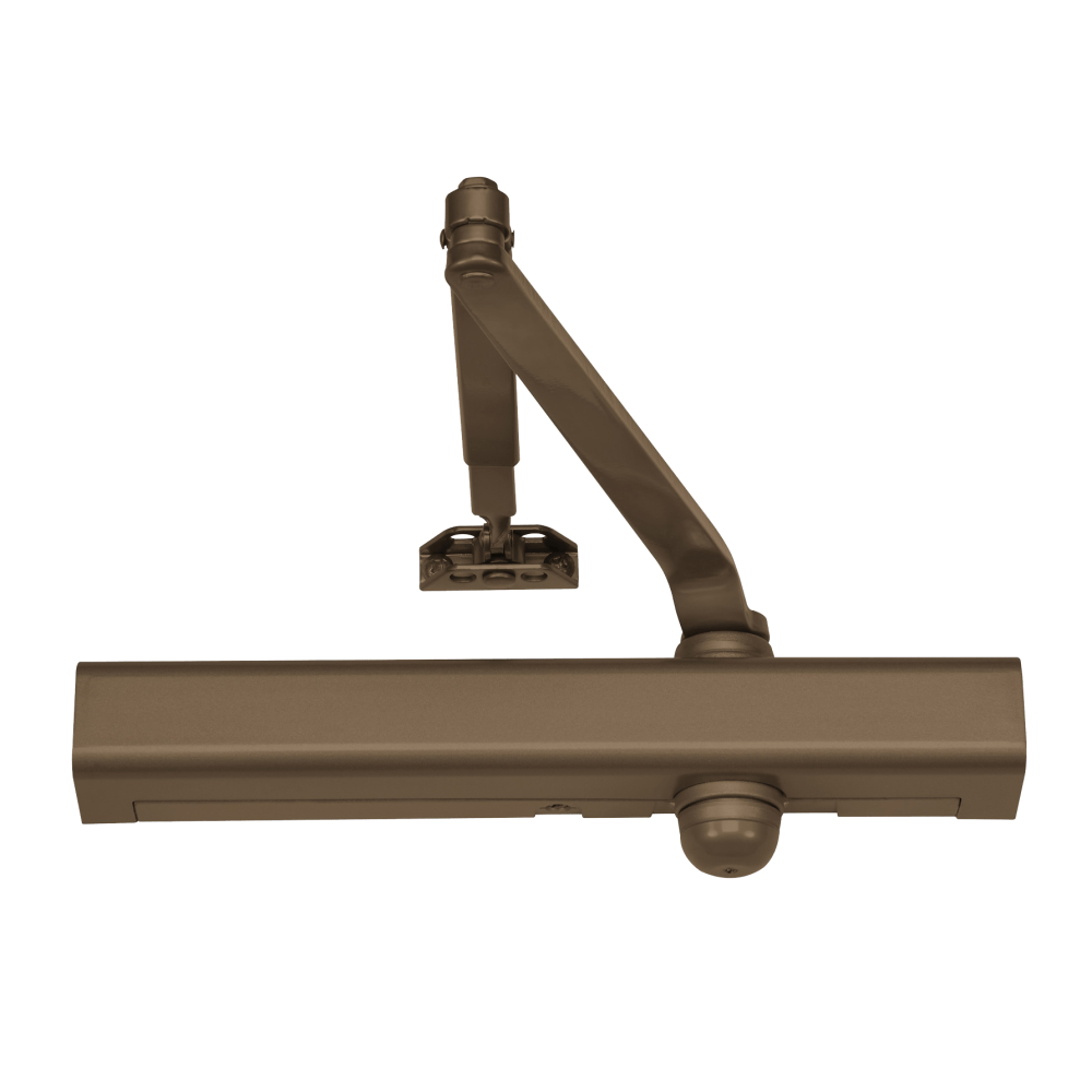 Norton 8301 691 Grade 1 Surface Closer, Hydraulic Tri Mount Push or Pull Side Mounting, Regular Arm, Adjustable Backcheck, Plastic Cover, Size 1 to 6, Light Bronze Painted Finish, Non-Handed