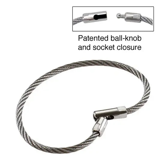Lucky Line 71101 Flex-o-loc Cable Key Ring 1 Per Card