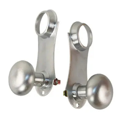Marks USA K21AC/26D Unilock Ornamental Iron, Replacement Knob with Escutcheon Kit, Exterior and Interior, Satin Chrome