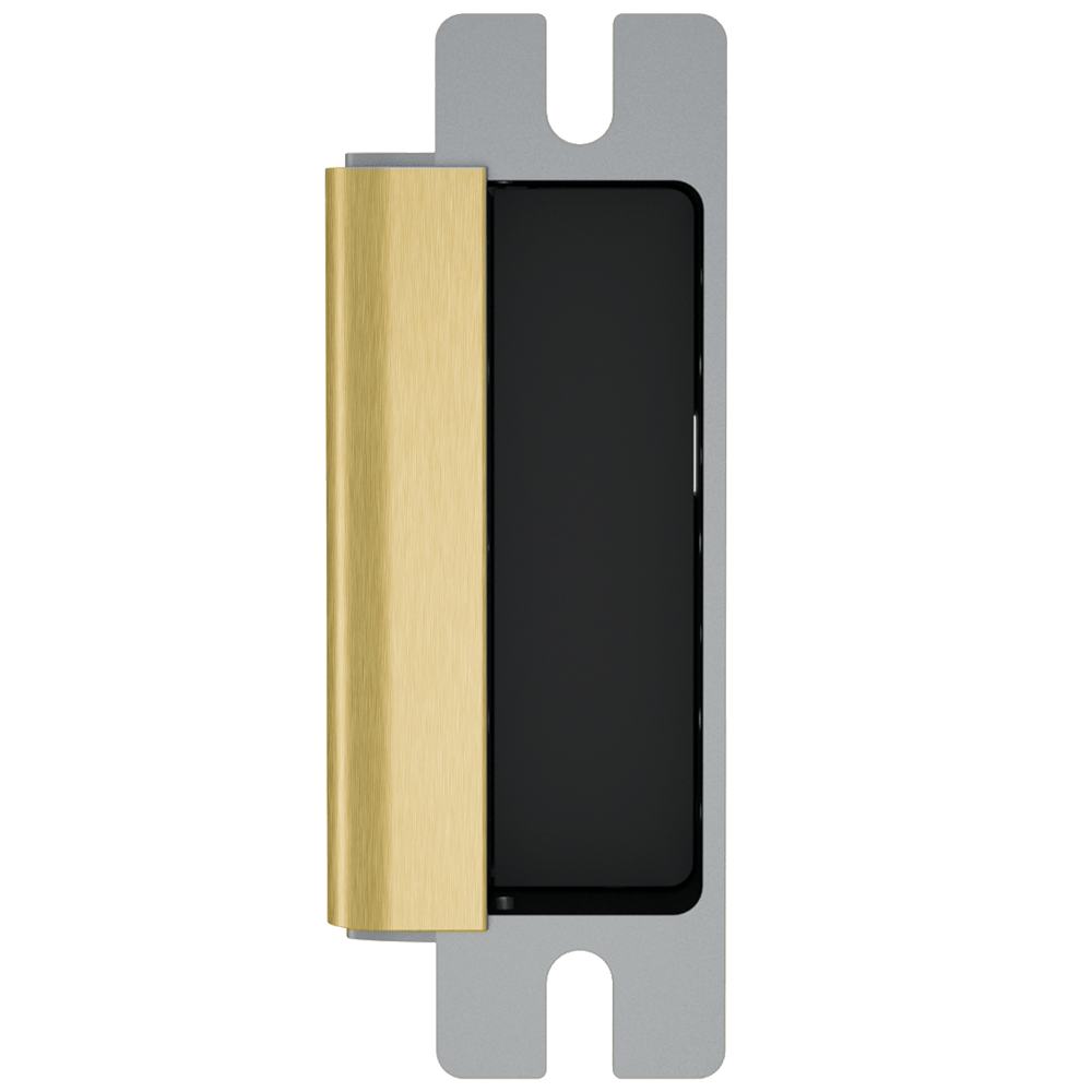 HES 1500-606 Grade 1 Electric Strike, For Cylindrical or Mortise Latchbolt Locks, Auto-Sensing 12/24 VDC, Field Selectable Fail Safe/Fail Secure, Body Only, Satin Brass