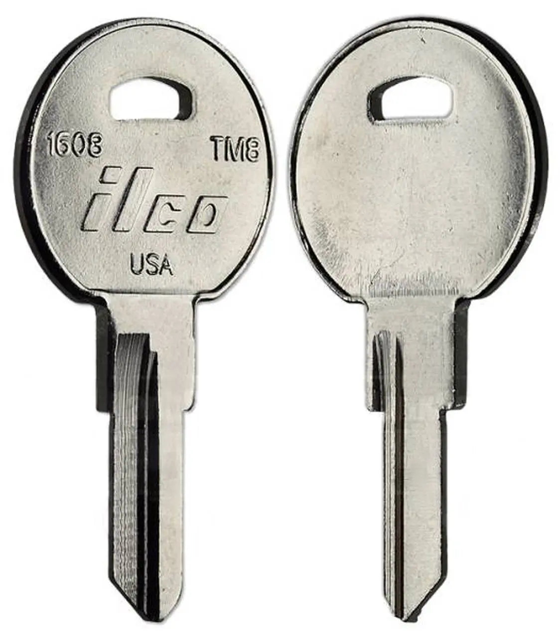 Kaba Ilco 1608 Trimark Key Blank – Nickel-Plated Brass, TM8 / KS130 Keyway