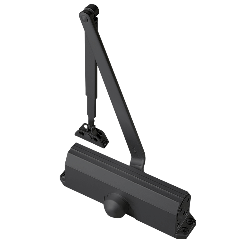 Norton 1604BC 693 Tri-Packed Door Closer, Size 4, Backcheck, Black Painted