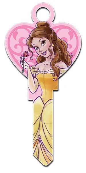 SC1-D113 Disney Keys Schlage BELLE HEART - SHAPE!