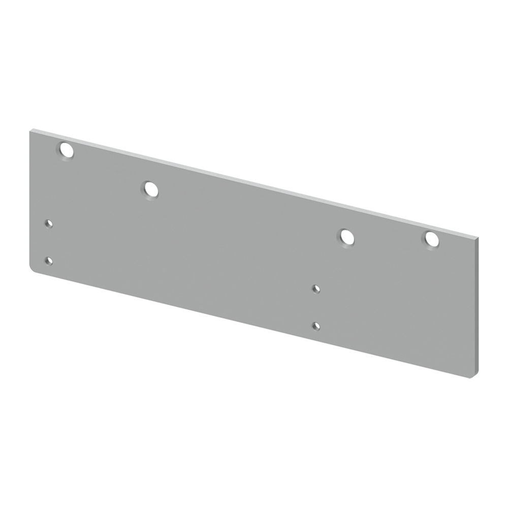 LCN 1460-18PA 689 Drop Plate for 1460 Series, For Use With Parallel Arm, Aluminum Painted Finish